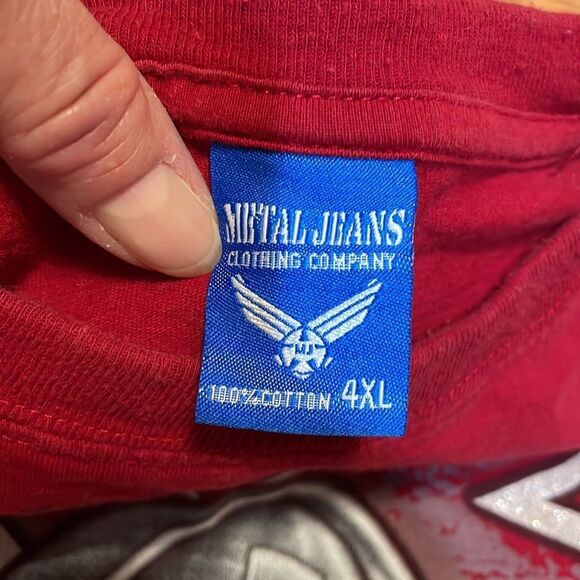 Metal Jeans Bugs Bunny, What’s up Doc? Warner, T-shirt, red 4X - Picture 4 of 6